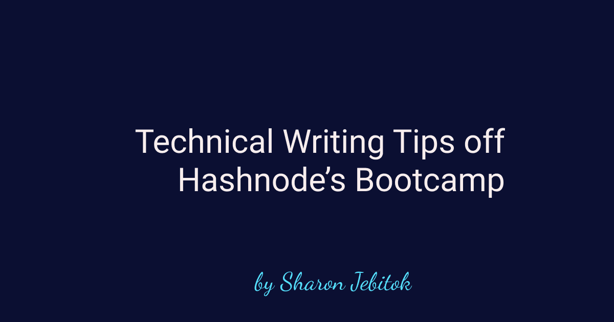Technical Writing Tips Gained