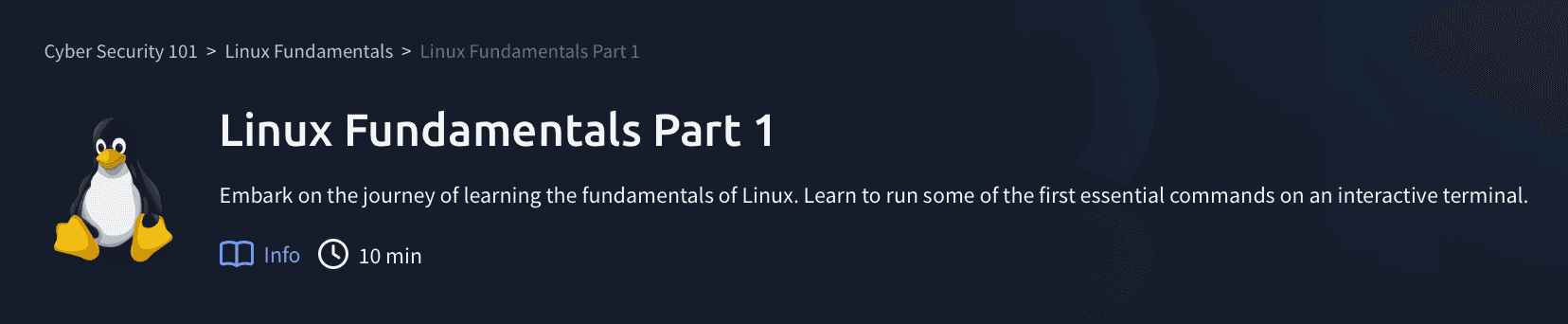 Linux Fundamentals: Linux Fundamentals Part 1 (TryHackMe)