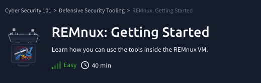 Defensive Security Tooling: REMnux: Getting Started