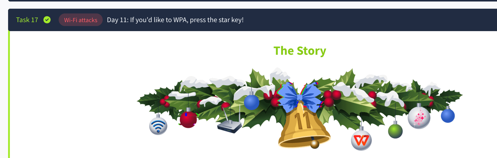 The Advent of Cyber: Day 11: WI-FI attacks: If you'd like to WPA, press the star key! (TryHackMe)
