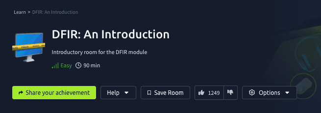 DFIR: An Introduction (TryHackMe)