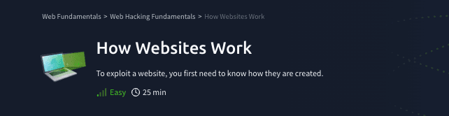 Web Fundamentals: How Websites Work (TryHackMe)