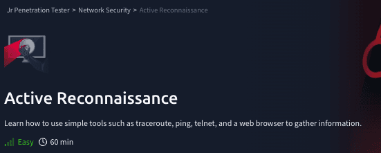 Network Security: Active Reconnaissance (TryHackMe)