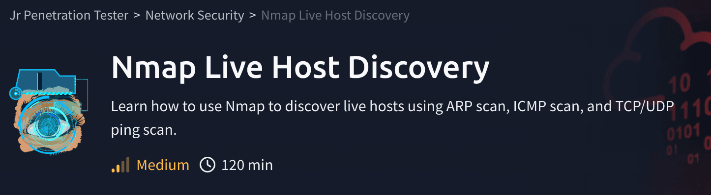 Network Security: Nmap Live Host Discovery (TryHackMe)