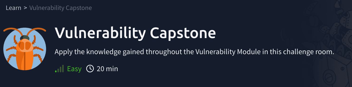 Vulnerability Research: Vulnerability Capstone (TryHackMe)