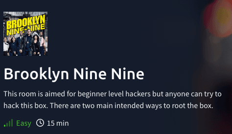 Challenges: Brooklyn Nine Nine (TryHackMe)