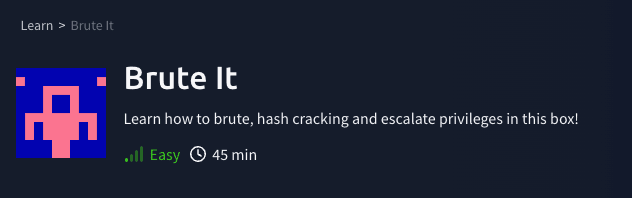 Challenges: Brute It (TryHackMe)