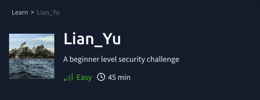Challenges: Lian_Yu (TryHackMe)