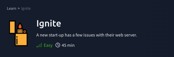 Challenges: Ignite (TryHackMe)