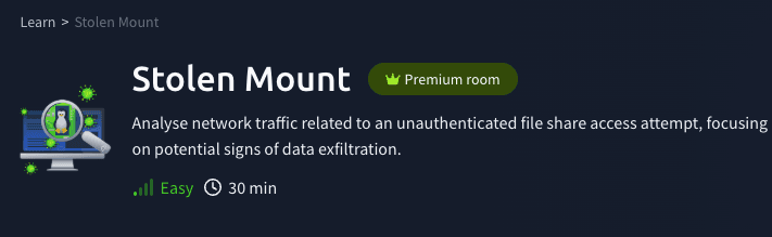 Challenges: Stolen Mount (TryHackMe)