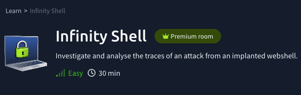 Challenges: Infinity Shell (TryHackMe)