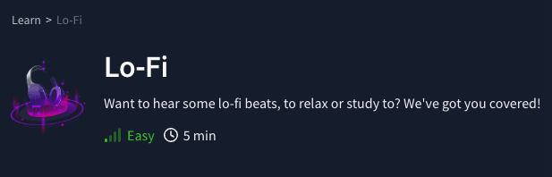 Challenges: Lo-Fi (TryHackMe)