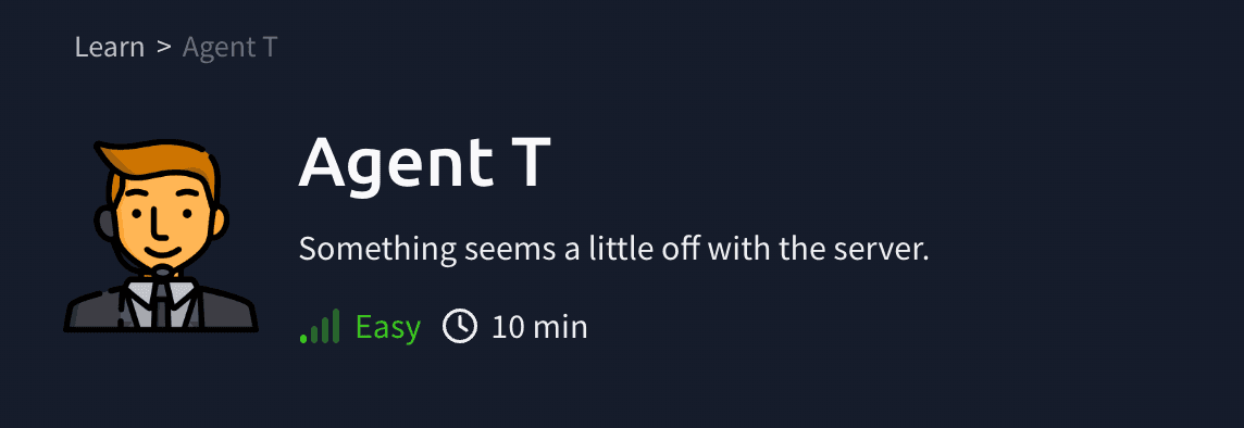 Challenges: Agent T (TryHackMe)