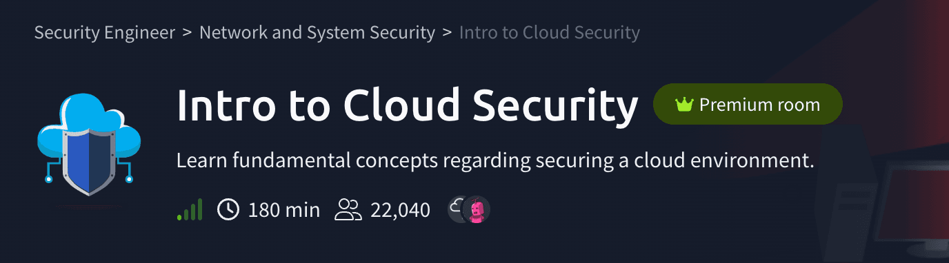 Network and System Security:
Intro to Cloud Security (TryHackMe)