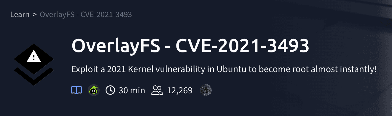 OverlayFS - CVE-2021-3493 (TryHackMe)