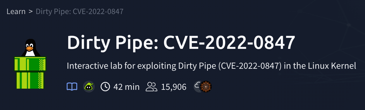 Dirty Pipe: CVE-2022-0847 (TryHackMe)