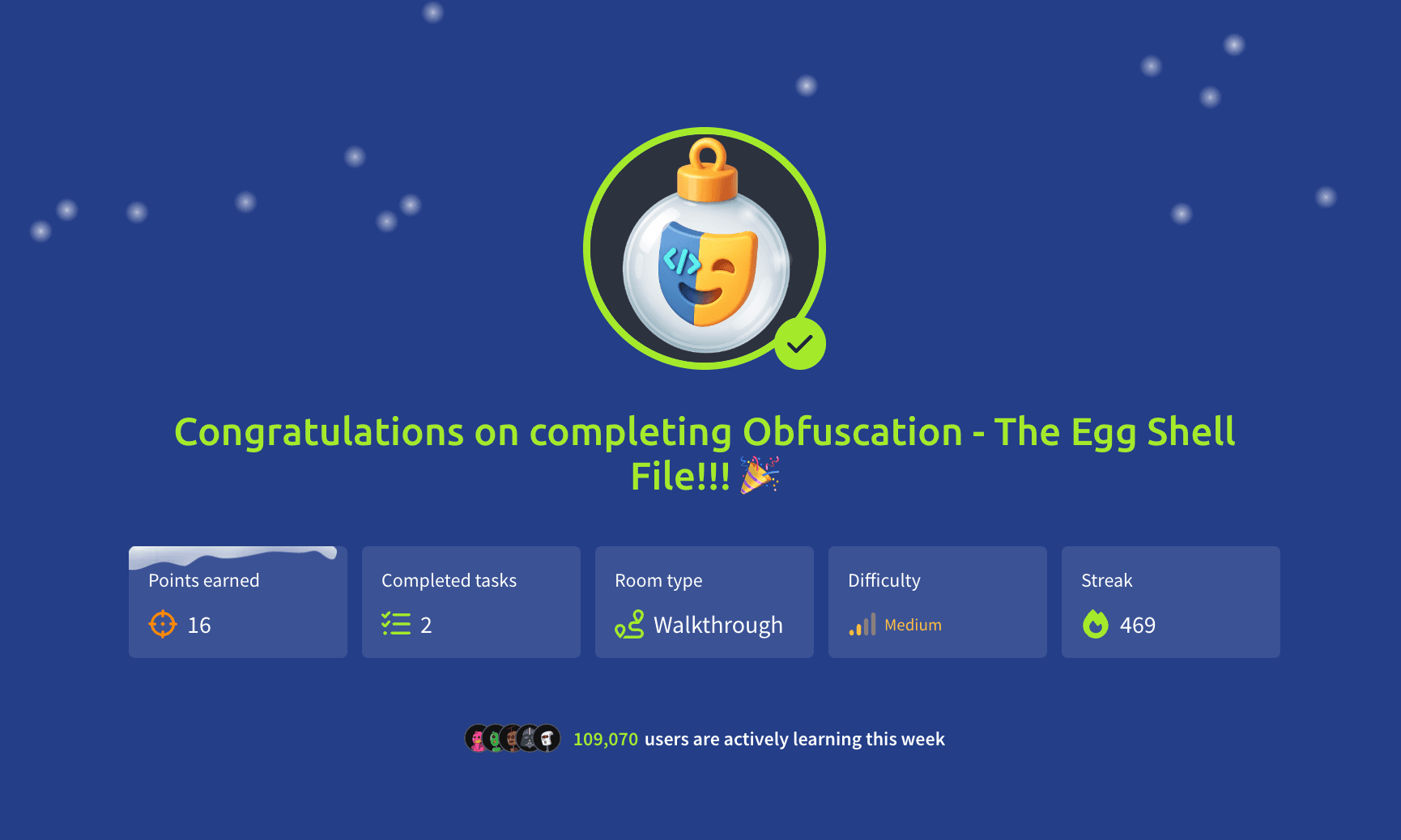 Obfuscation - The Egg Shell File
(TryHackMe) 🎉🧑‍🎄