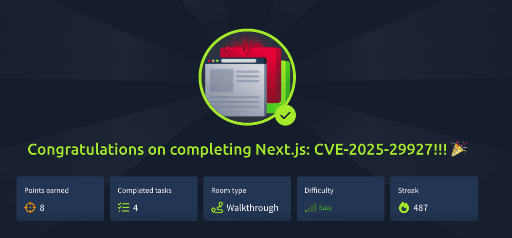 Next.js: CVE-2025-29927 (TryHackMe)