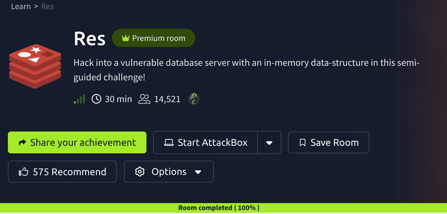 Res - Redis (TryHackMe)