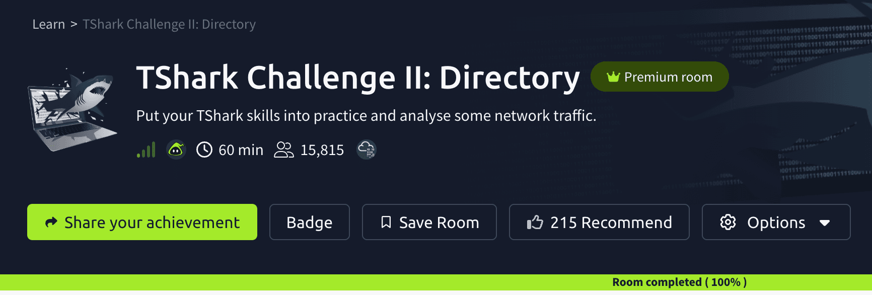 TShark Challenge II: Directory