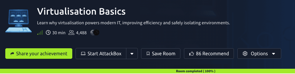 Virtualisation Basics (TryHackMe)
