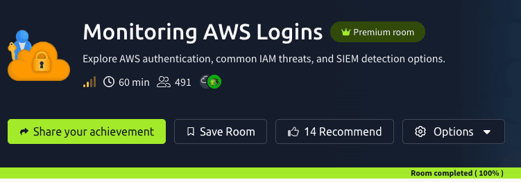 Monitoring AWS Logins (TryHackMe)