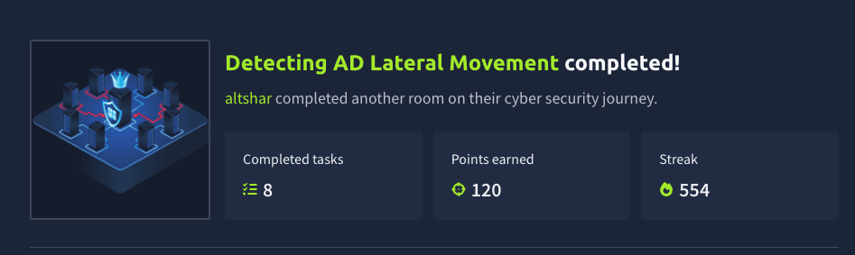 Detecting AD Lateral Movement (TryHackMe)