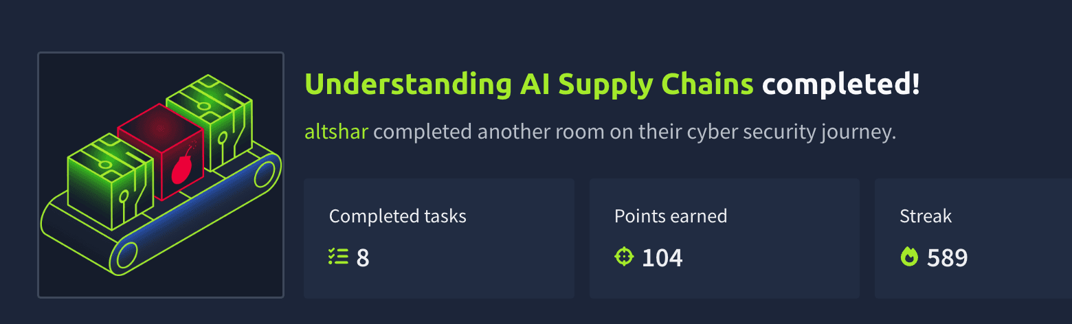 Understanding AI Supply Chains (TryHackMe)