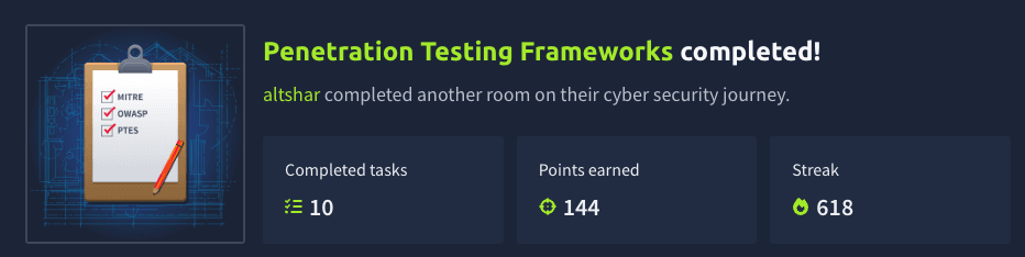 Penetration Testing Frameworks (TryHackMe)