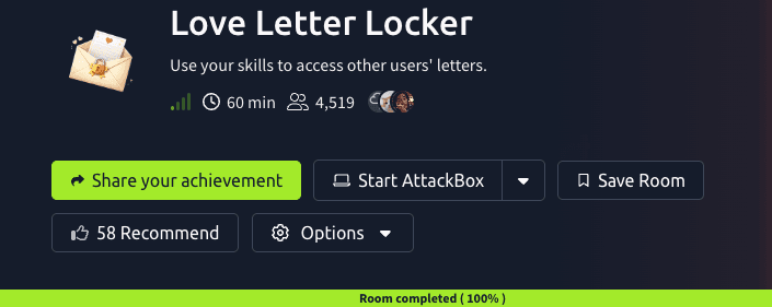 Love Letter Locker (TryHackMe) - IDOR