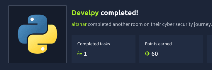 Develpy (CTF Challenge - THM)