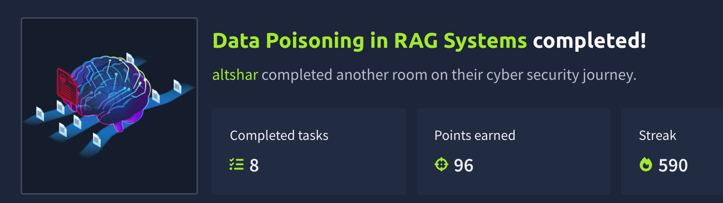 Data Poisoning in RAG Systems (TryHackMe)