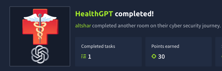 HealthGPT (TryHackMe)