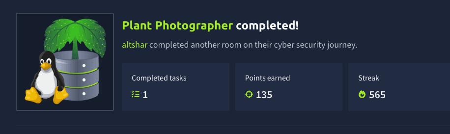 Plant Photographer (TryHackMe)