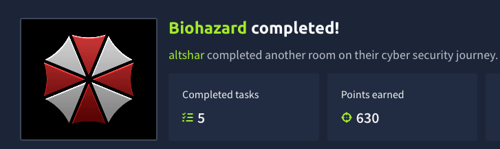 Biohazard (CTF Challenge - THM)