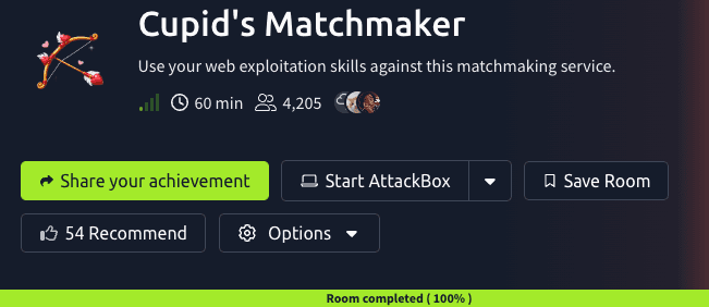 Cupid's Matchmaker (TryHackMe) - storedXSS on form