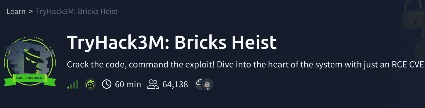 TryHack3M: Bricks Heist (TryHackMe) - CVE-2024-25600 (Bricks Builder RCE) & OSINT - crypto wallets