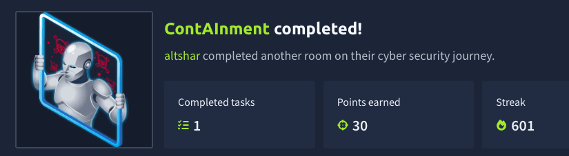 ContAInment (TryHackMe)
