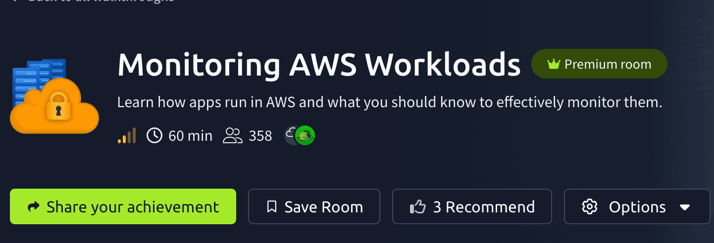 Monitoring AWS Workloads (TryHackMe)