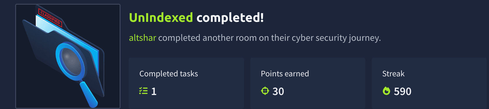 UnIndexed (TryHackMe)