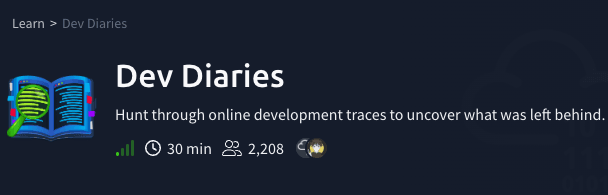 Dev Diaries (TryHackMe)